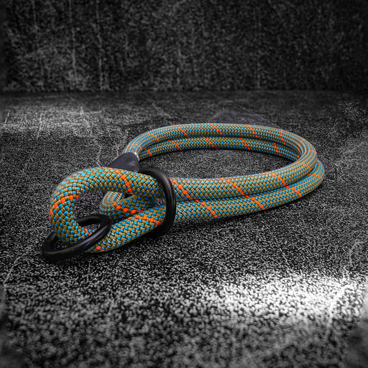 Adjustable slip dog collar made from climbing rope -  Norte by Tuenne