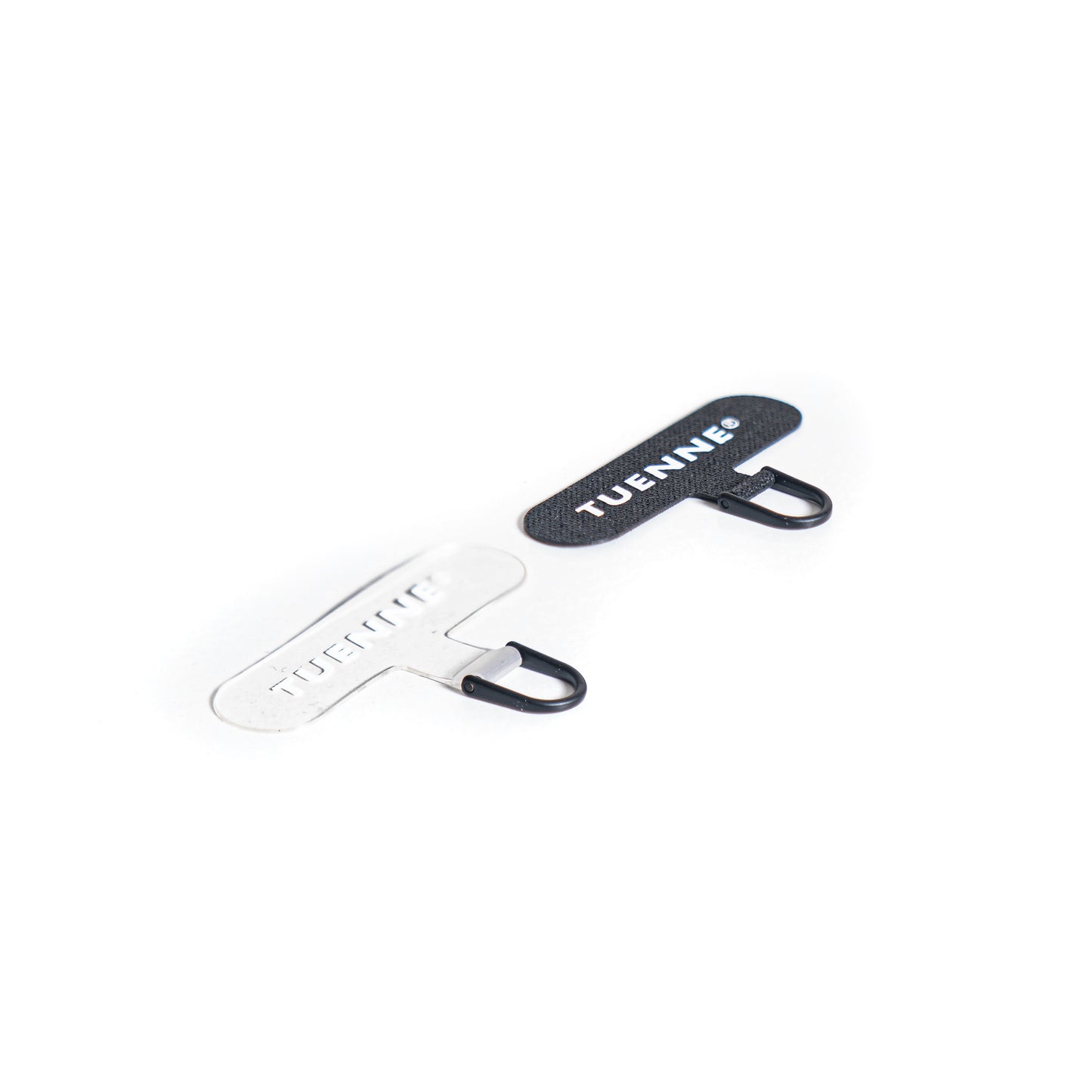Black and Clear TPU phone tabs for Tuenne tether system