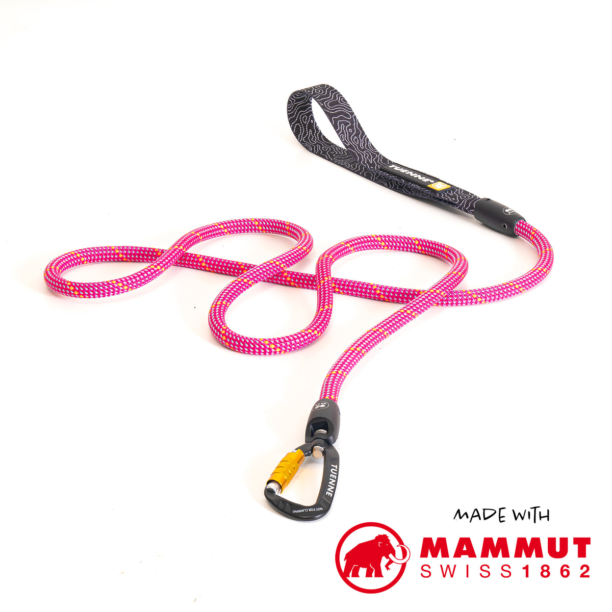 Climbing Rope Dog Leash With Auto Locking Carabiner Tuenne