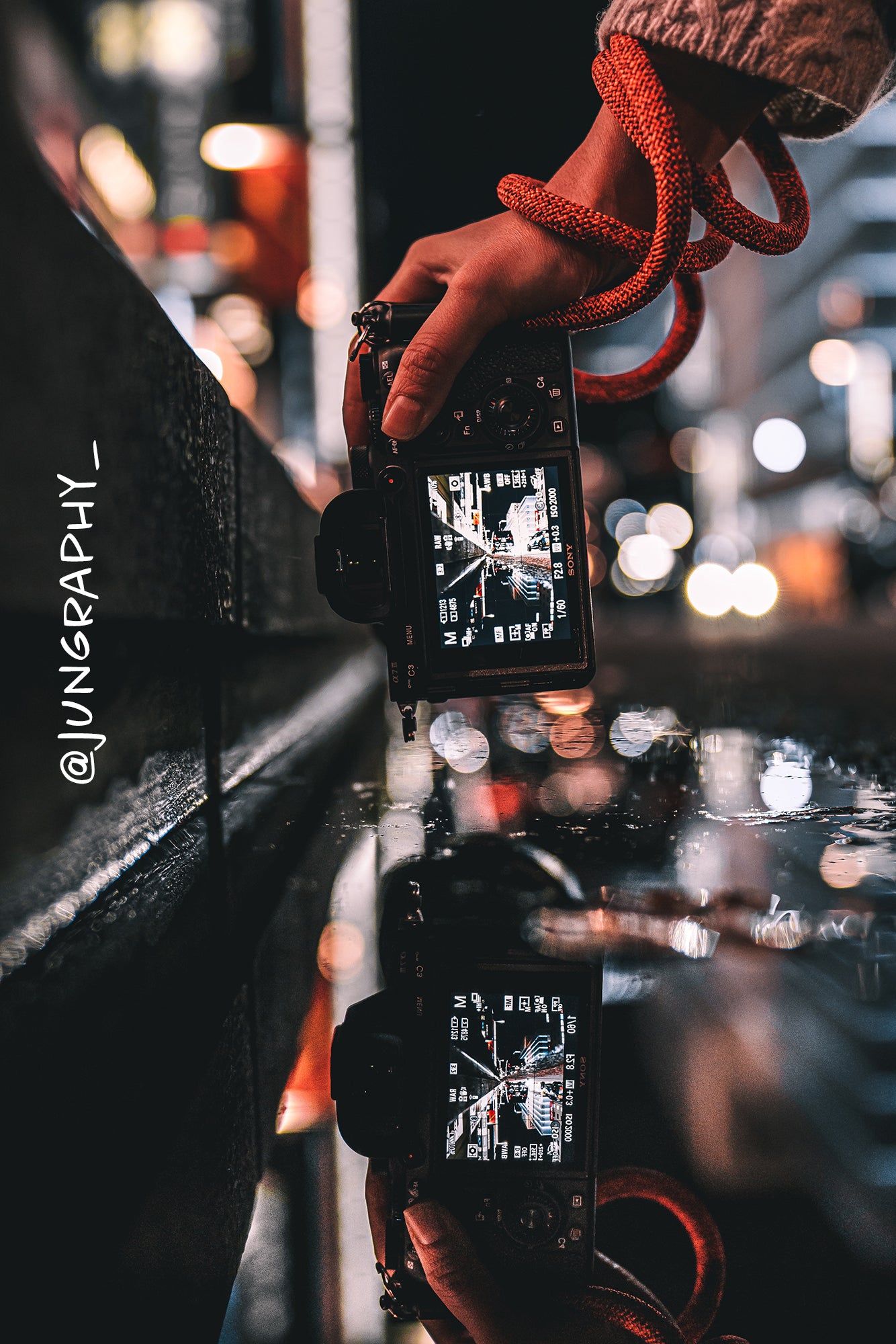 camera strap climbing rope