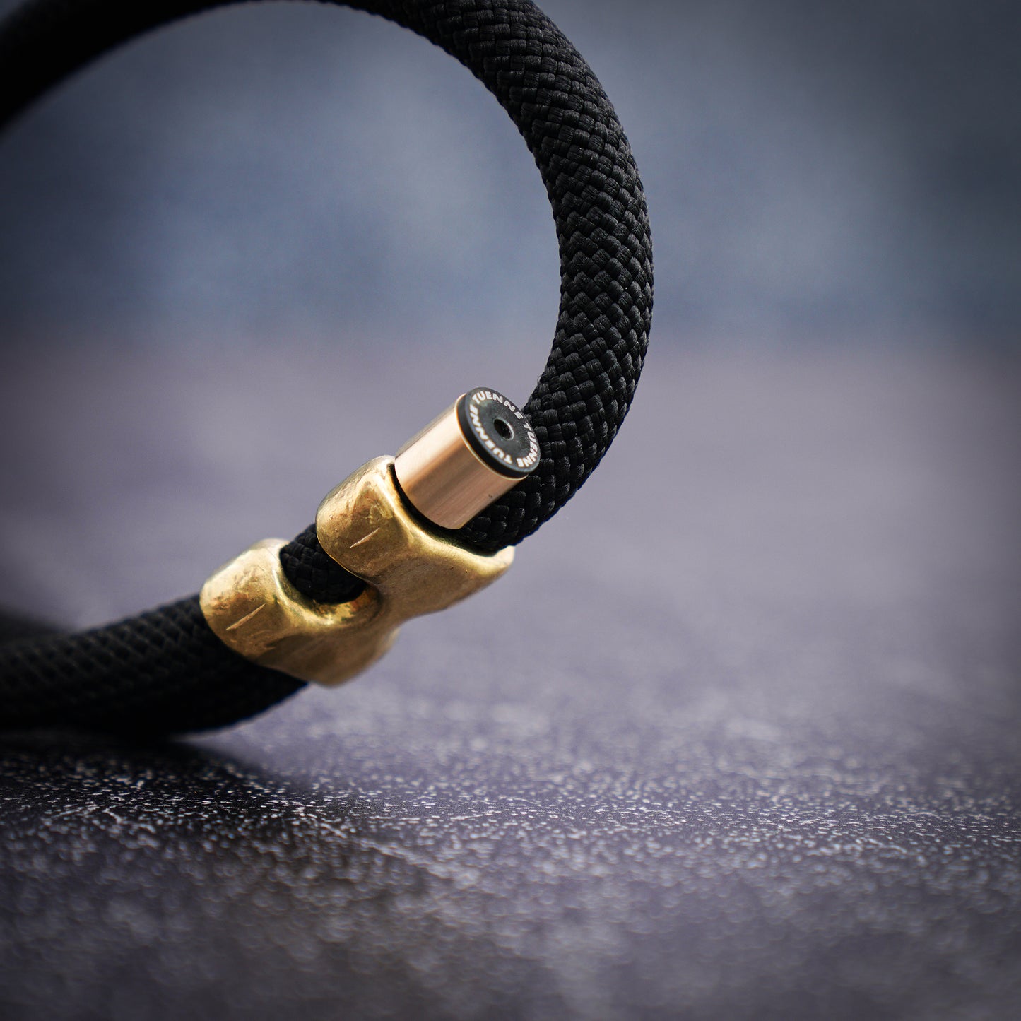 2N Lux Rope Leash with Brass & Stainless Accents