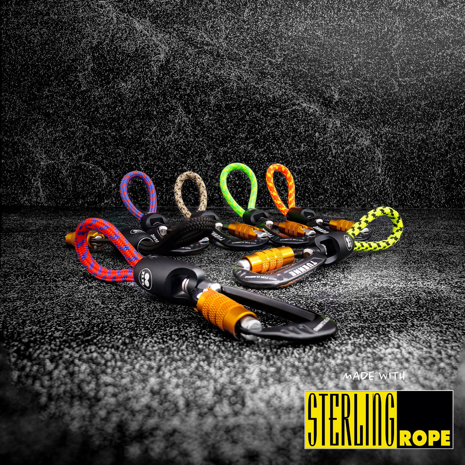 Tuenne rope keychain in all available colors – 7-inch size with carabiner