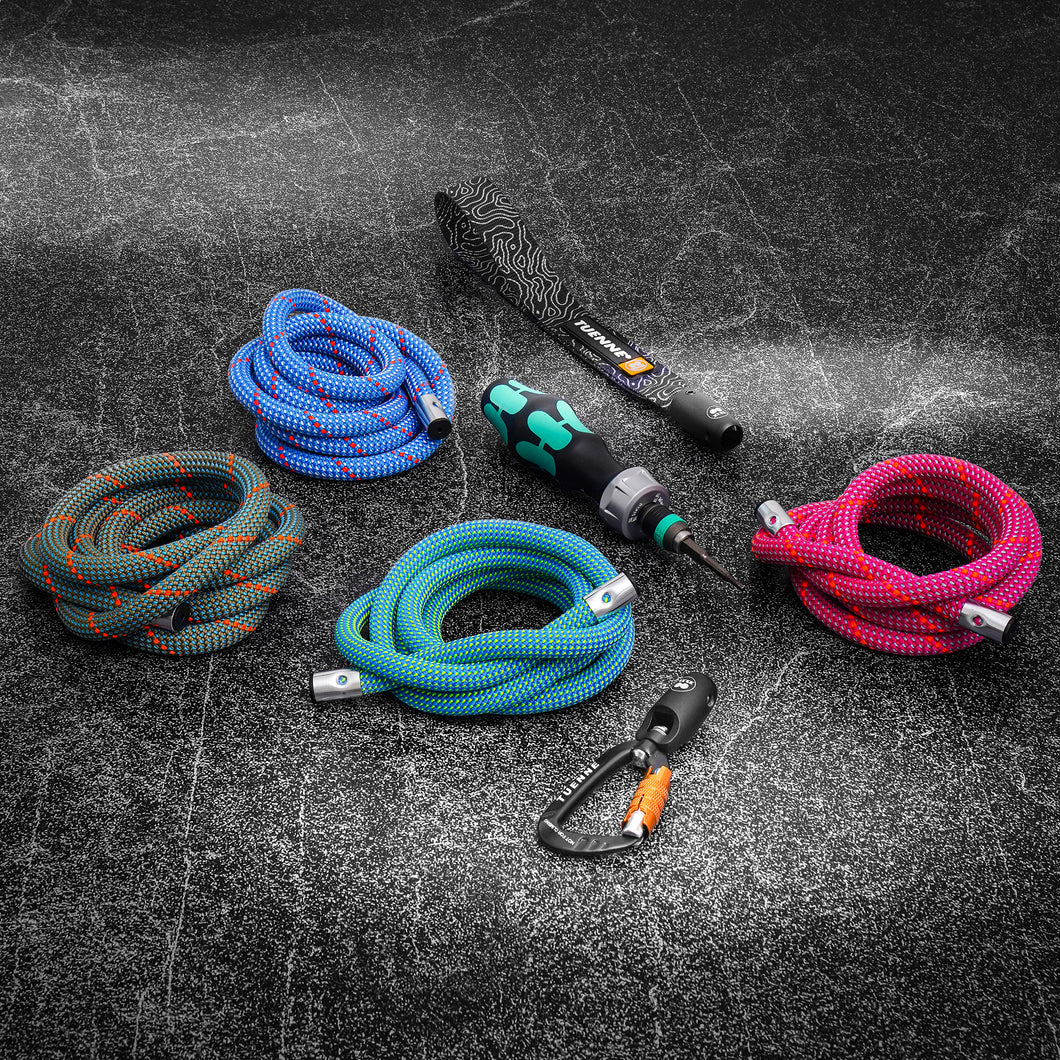 Customizable rope dog leash by Tuenne in multiple colors