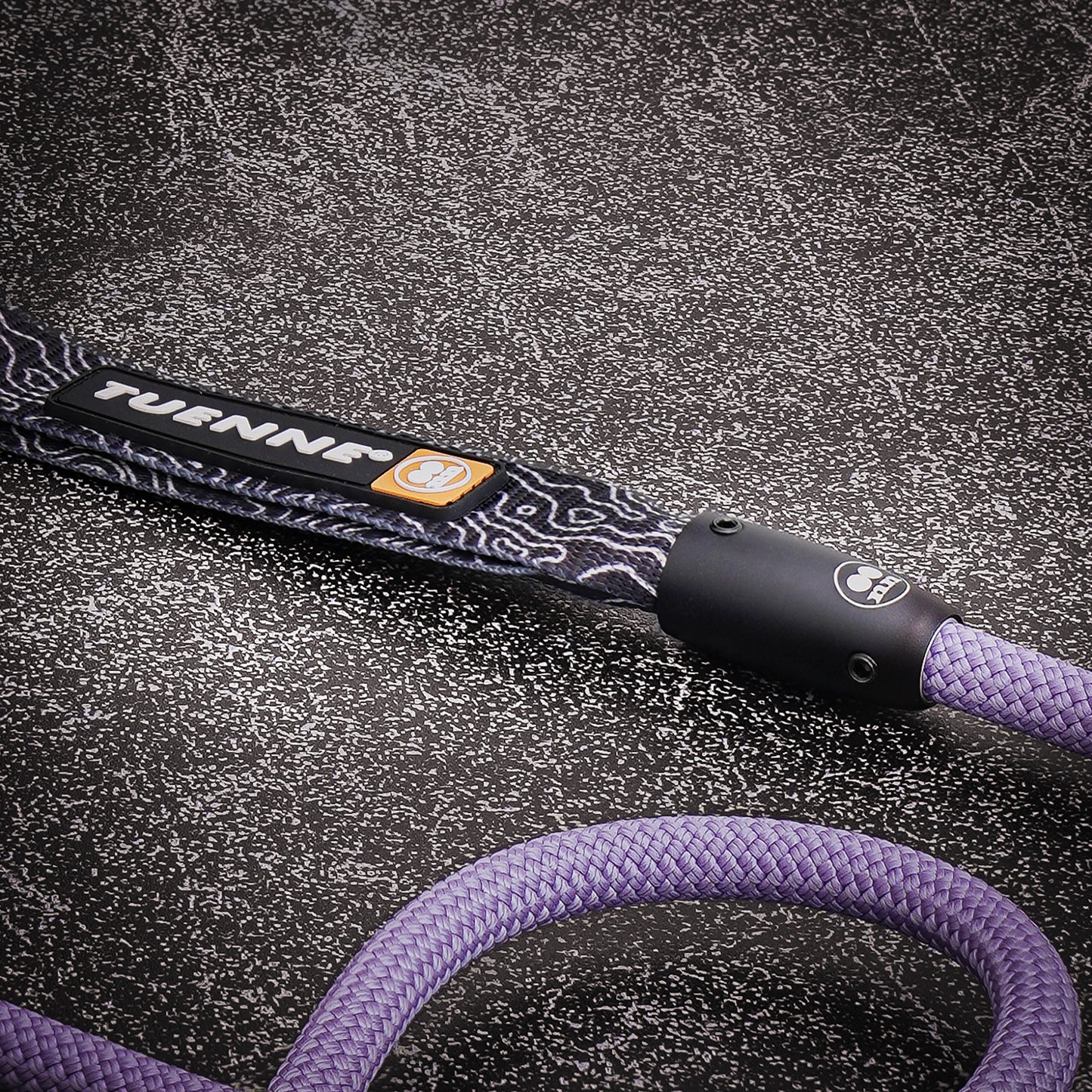 Rope Dog Leash with Auto-Locking Carabiner – 9.6mm Edelrid | Lavender | Tuenne
