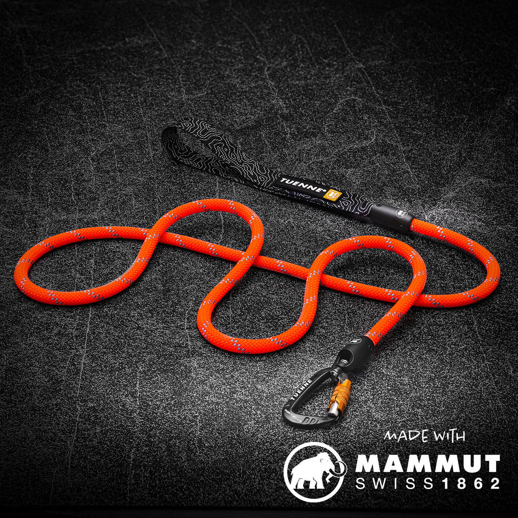 Tuenne Orange Safety Rope Dog Leash with Auto-Locking Carabiner