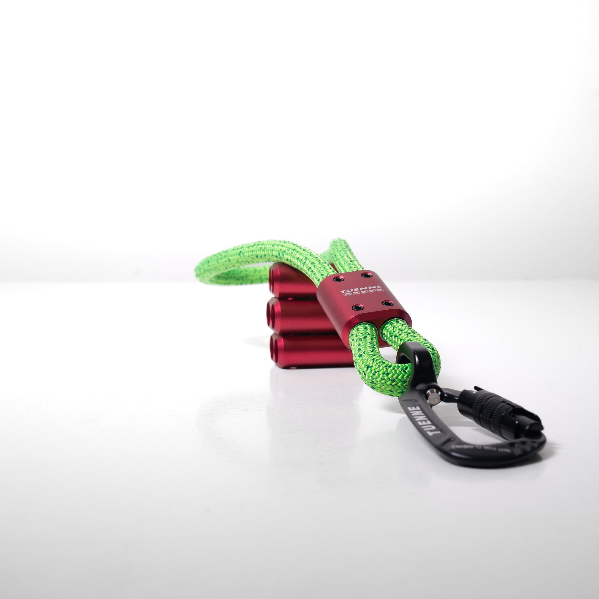 Compact Mini Dog Leash Used in Urban Area green red