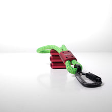 Compact Mini Dog Leash Used in Urban Area green red
