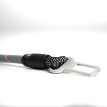 Close-up of belt clip on Stay-Put Dog Seatbelt by Tuenne