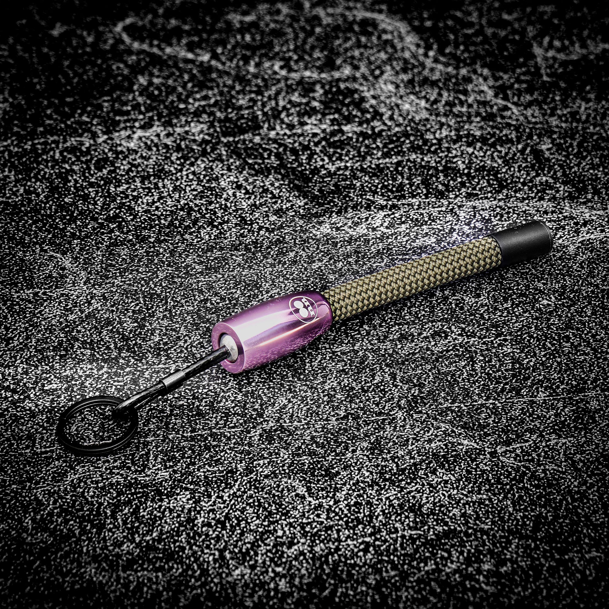 Yellowstone Rope Keychain with pink CNC aluminum components – Tuenne
