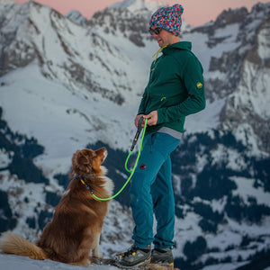 neon green climbing rope dog leash bright