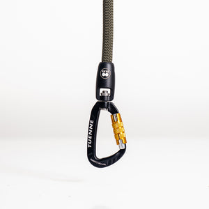 Customizable Boulder Hybrid rope dog leash with swiveling carabiner close