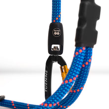 Customizable Boulder Hybrid rope dog leash with swiveling carabiner tangle free