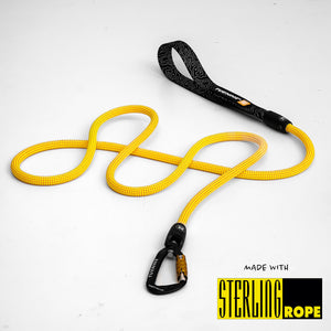 Customizable rope dog leash by Tuenne Yellow