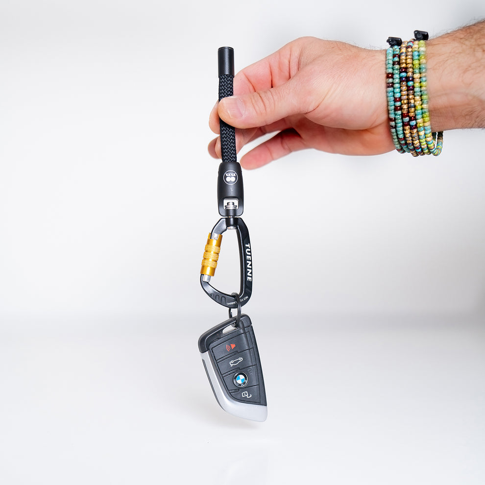 GUNKS Climbing Rope Keychain with Auto-Locking Swivel Carabiner ...