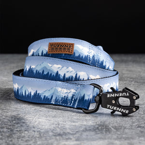 frog clip dog leash martingale collar mountain design